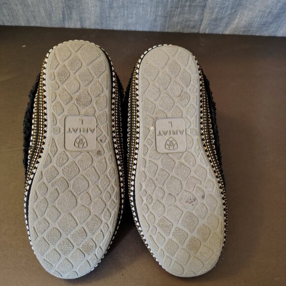 Ariat Booties Boots Womens Size 8.5-9 Black Appaloosa Snuggle Slipper Large - Picture 7 of 7